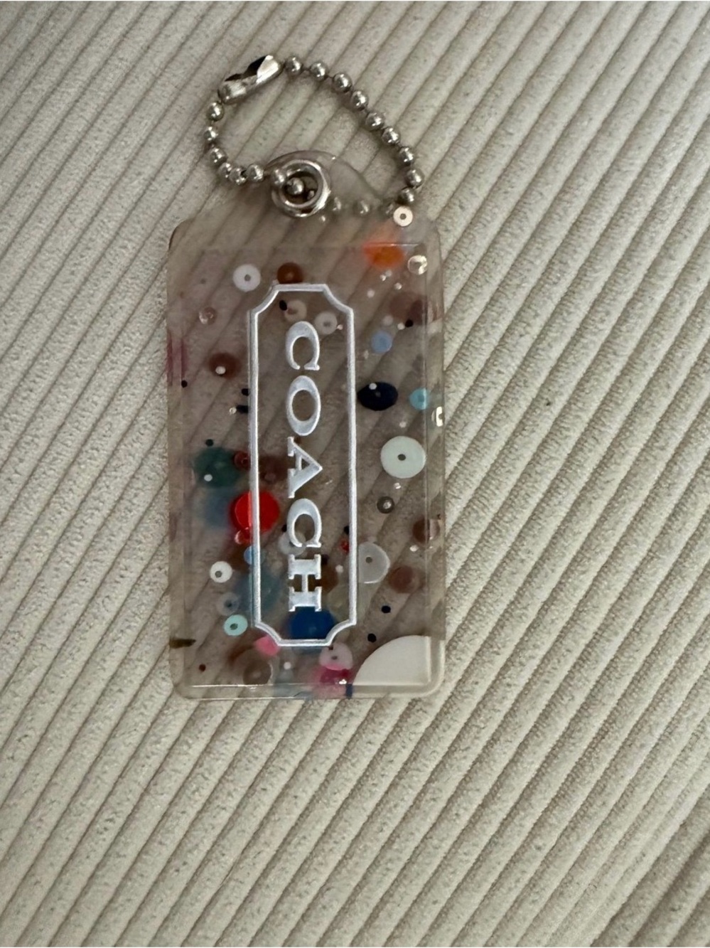 Vintage Coach Poppy Confetti Hang Tag